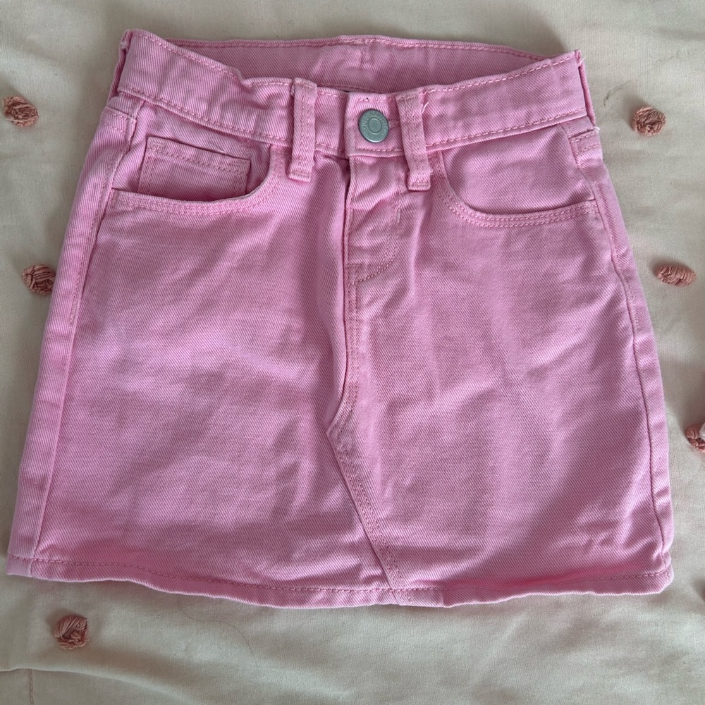 4T excellent condition pink Jean skirt